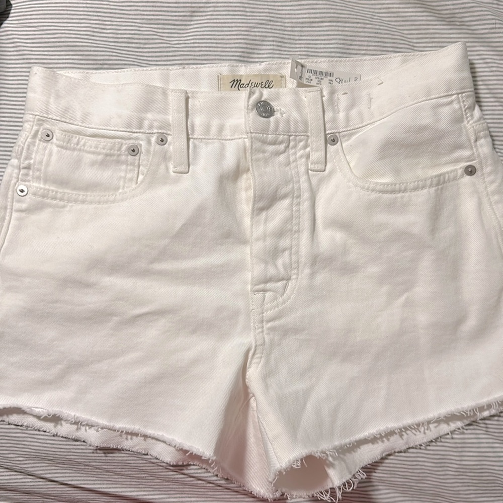 Brand new relaxed white denim madewell SZ 25